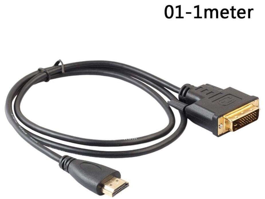 HDMI to DVI Male to 24 + 1 DVI-D Male  ..
